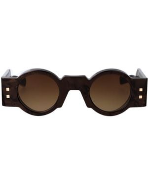 Balmain Round Sunglasses Bps 159 D 159 D - Brown