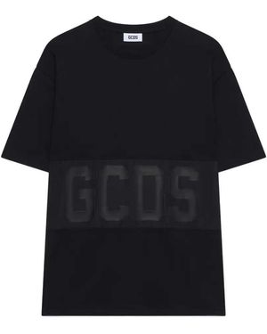 Gcds T-Shirt mit Logoband - Schwarz