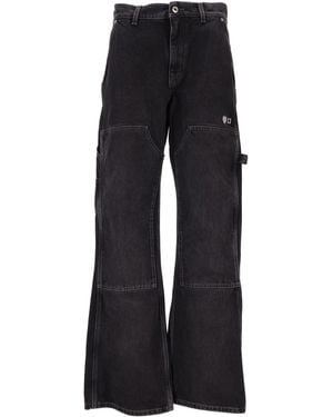 Off-White c/o Virgil Abloh Gothic Ow Flare Carpenter Vintage Schwarz