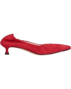 LA ROSE Decollete' Elast Camoscio - Rot