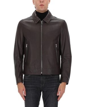 BOSS Leather Jacket - Black