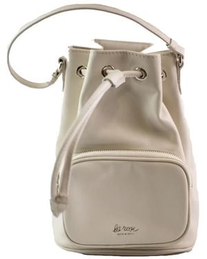 LA ROSE Leather Satchel Bag - Grey