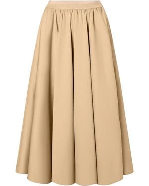 Patou Solid Maxi Skirt - Natural