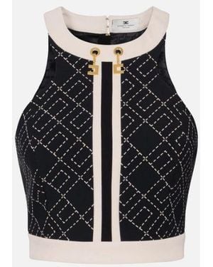 Elisabetta Franchi Top - Black
