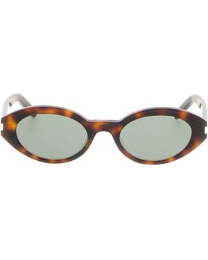 Saint Laurent 'Sl 567' Sunglasses - Brown