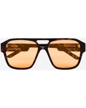 FACE HIDE Logo Sunglasses - Black