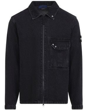 Stone Island Denim Cotton Shirt - Blue