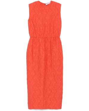 Harris Wharf London Baumwollkleid - Rot