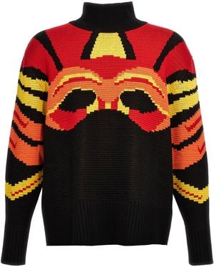 Bluemarble Jacquard -Pullover - Schwarz