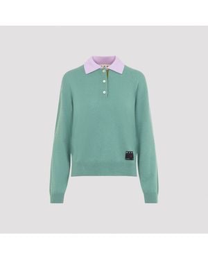 Marni Jersey con cuello tipo polo - Verde