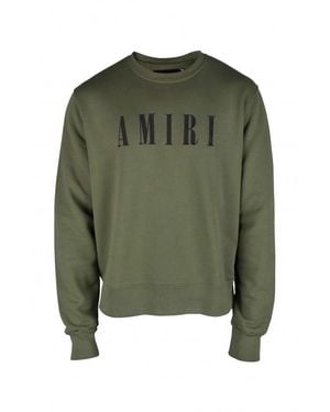 Amiri Relaxed Fit Khaki Cotton Sweatshirt - Green