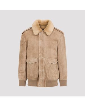 Prada Leather Jacket - Naturel