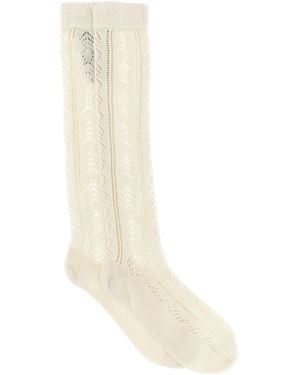 Valentino Garavani 'V Logo' Socken - Weiß