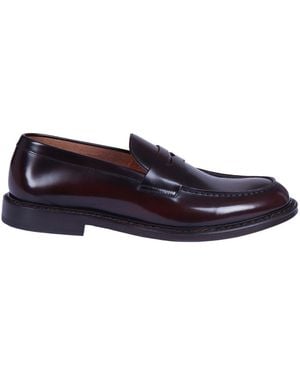 Doucal's Mocassino Penny (Cu) Pferd Marrone+F.Do T.Moro - Blau