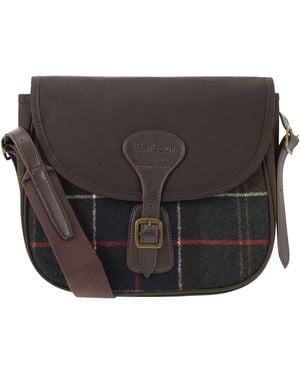 Barbour Tartan Crossbody Bag - Grey