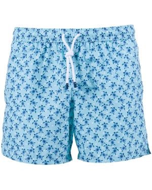 Fedeli Badehose aus gewebtem Stoff für Herren - Blau
