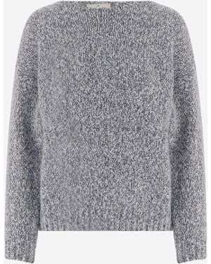 Bruno Manetti Sweater Wool And Alpaca Blend Virgin - Gray