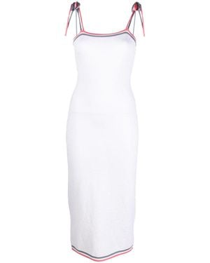 Fendi Ff Midi Dress - White