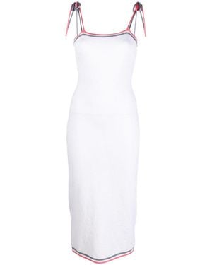Fendi Ff Midi Dress - White