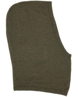 Rick Owens Knitted Hood - Green