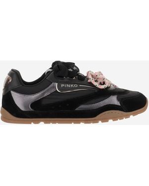 Pinko Yulia Trainers With Two-Tone Laces - Black
