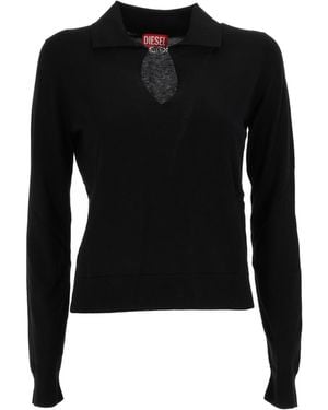 DIESEL M-Lilli Teardrop Cutout Top - Black