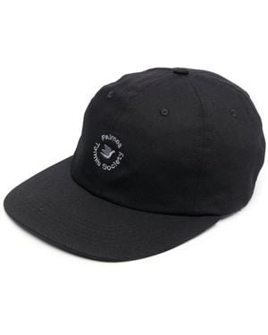 Palmes Baseballkappe mit Logo-Print - Schwarz