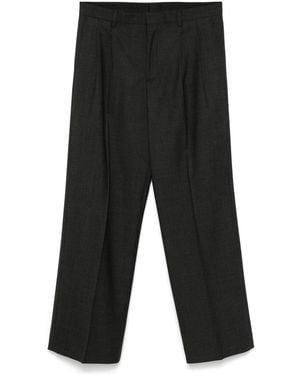 sunflower Wide Pleated Trouser - Black