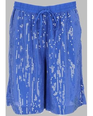 P.A.R.O.S.H. Shorts Sequinned - Blue