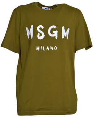 MSGM T-shirts En Polo's - Groen