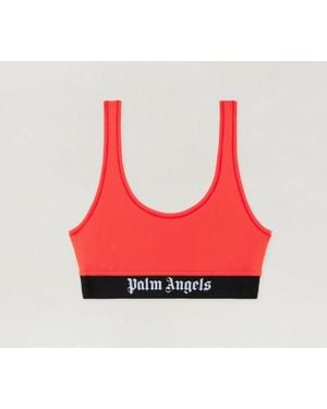 Palm Angels Klassischer Sport-BH mit Logo von - Rot