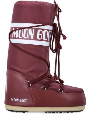 Moon Boot Flat Shoes - Red