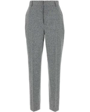 Moschino Melange Silk Blend Pant - Grey