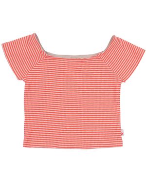 AO76 Girls T Shirts Banu Top Stripe - Pink
