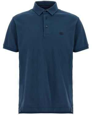 Etro 'Pegaso' Polo -Shirt - Blau