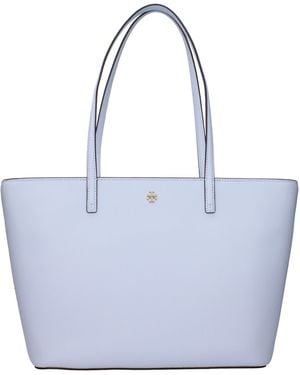 Tory Burch Light Blue Leather Shoulder Bag