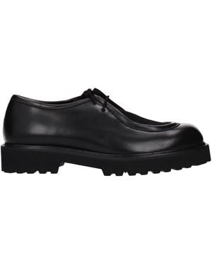 Max Mara Derby Track Leather - Black
