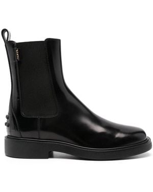 Tod's Leather Chelsea Boots - Black