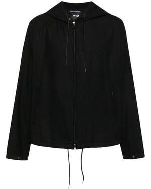Y-3 Flanell HD Hoodie - Schwarz