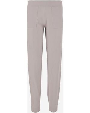 Allude Lana E Pantaloni Cashmere - Grigio