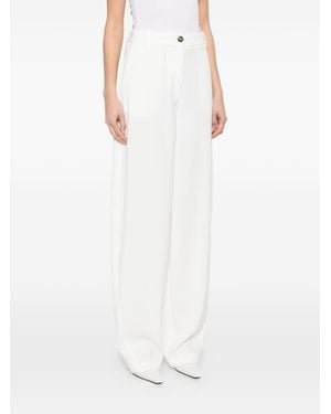 Elisabetta Franchi Wide Trousers - White