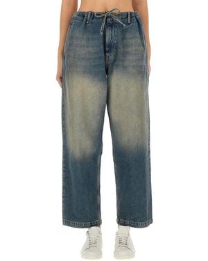 Moschino Cotton Denim Pants - Blue