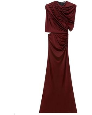 Stella McCartney Drapierte Kapkleid - Rot