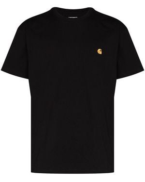 Carhartt Logo Cotton T Shirt - Black