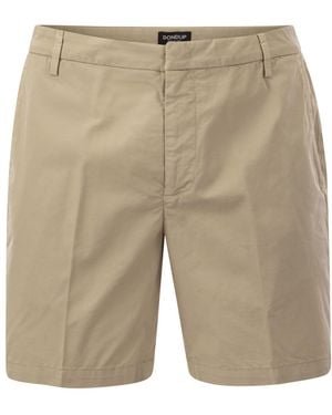 Dondup Manheim Cotton Shorts - Natural