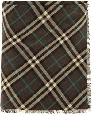 Burberry Check Wollmischung Mini Kilt - Grün