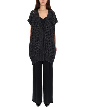 Herno Vest With Perforated Workmanship - Black