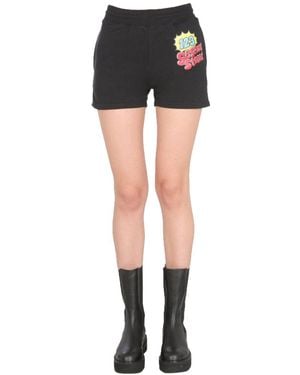 Moschino Relaxed Fit Sweat Shorts - Black