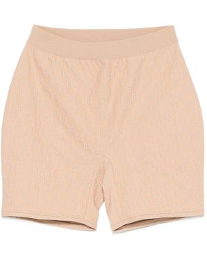 Gucci Gg Jersey Shorts - Natural
