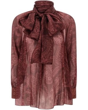 Etro Bow Blouse - Lila
